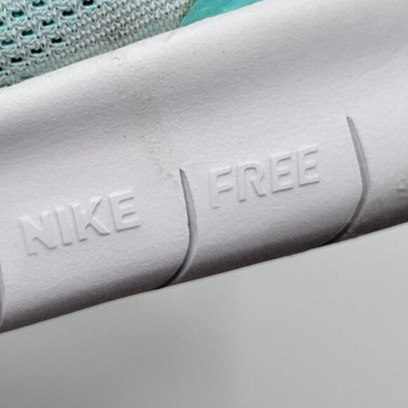 Nike Free RN White Turquoise Running Shoes Youth 7Y, EUR 40 833993-100 - Picture 5 of 14